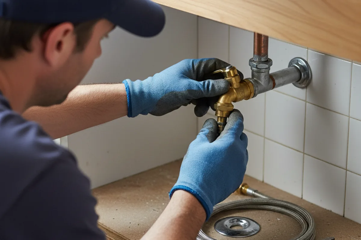 Shutoff valve and fitting work during Repiping in Millersport